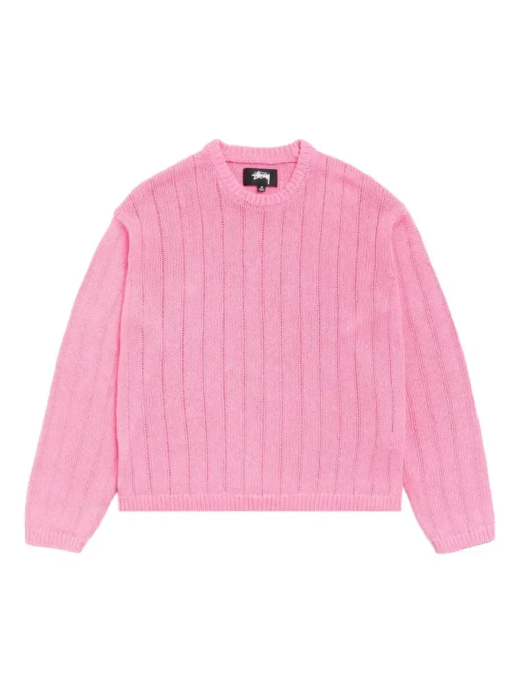 Свитер с логотипом Stussy Buana — изображение 1 из 2, розовый