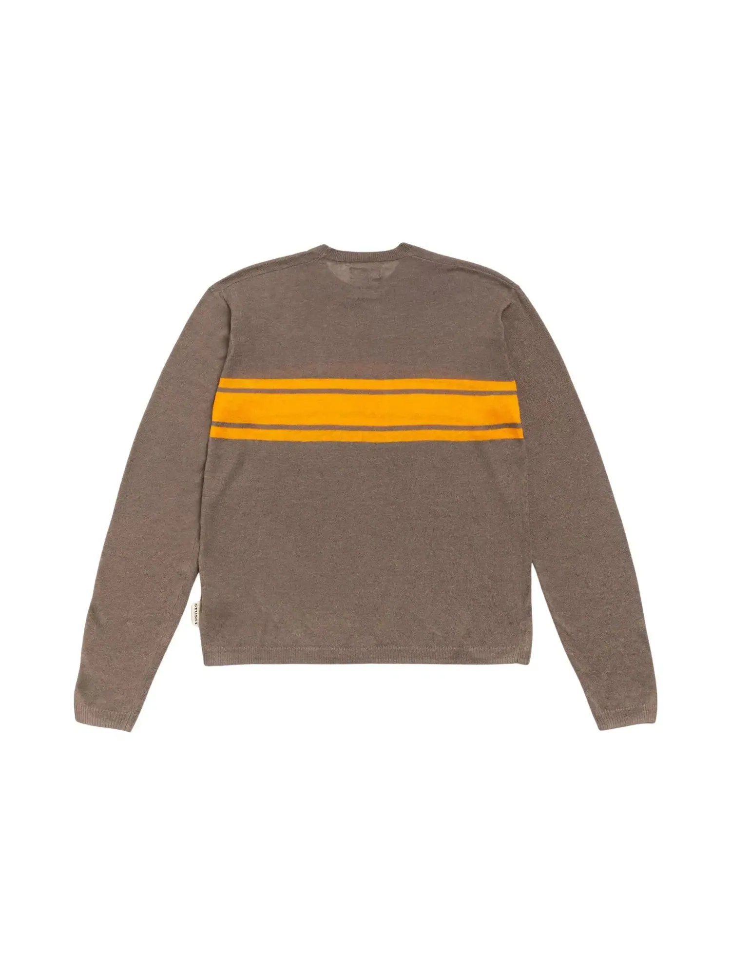 Легкий полосатый свитер Stussy — изображение 2 из 2, коричневый