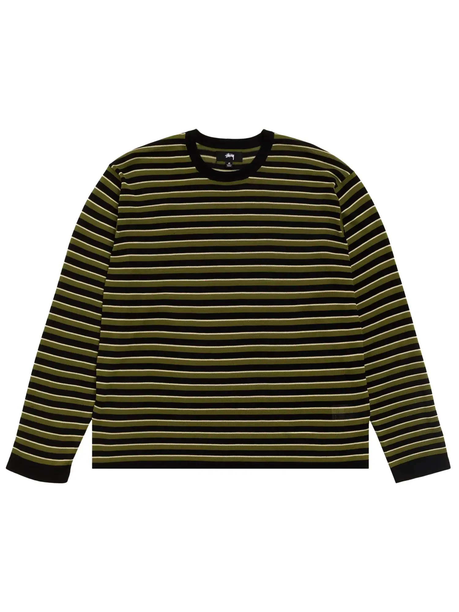 Легкий полосатый свитер Stussy — изображение 1 из 2, черный