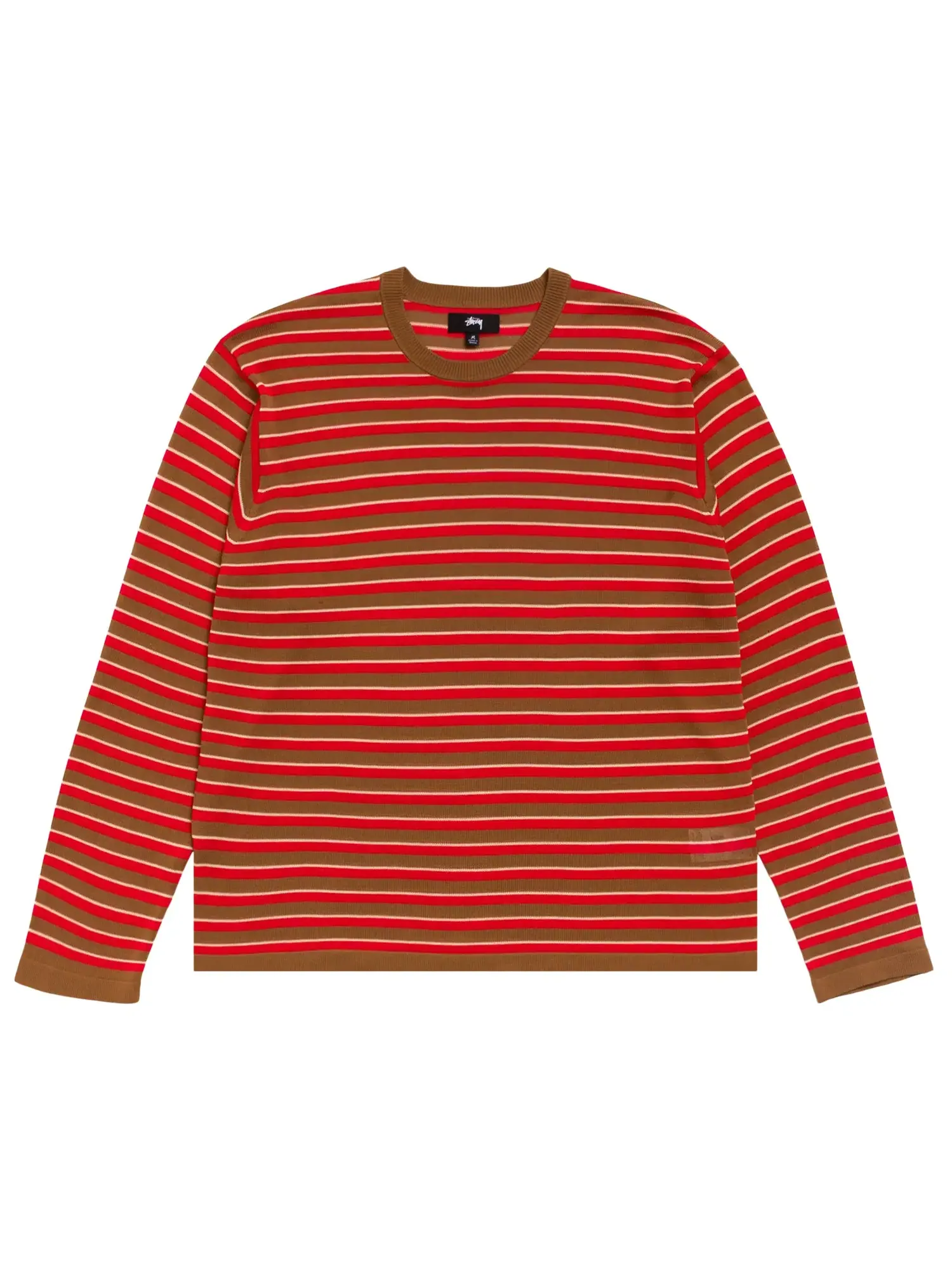 Легкий полосатый свитер Stussy — изображение 1 из 2, красный