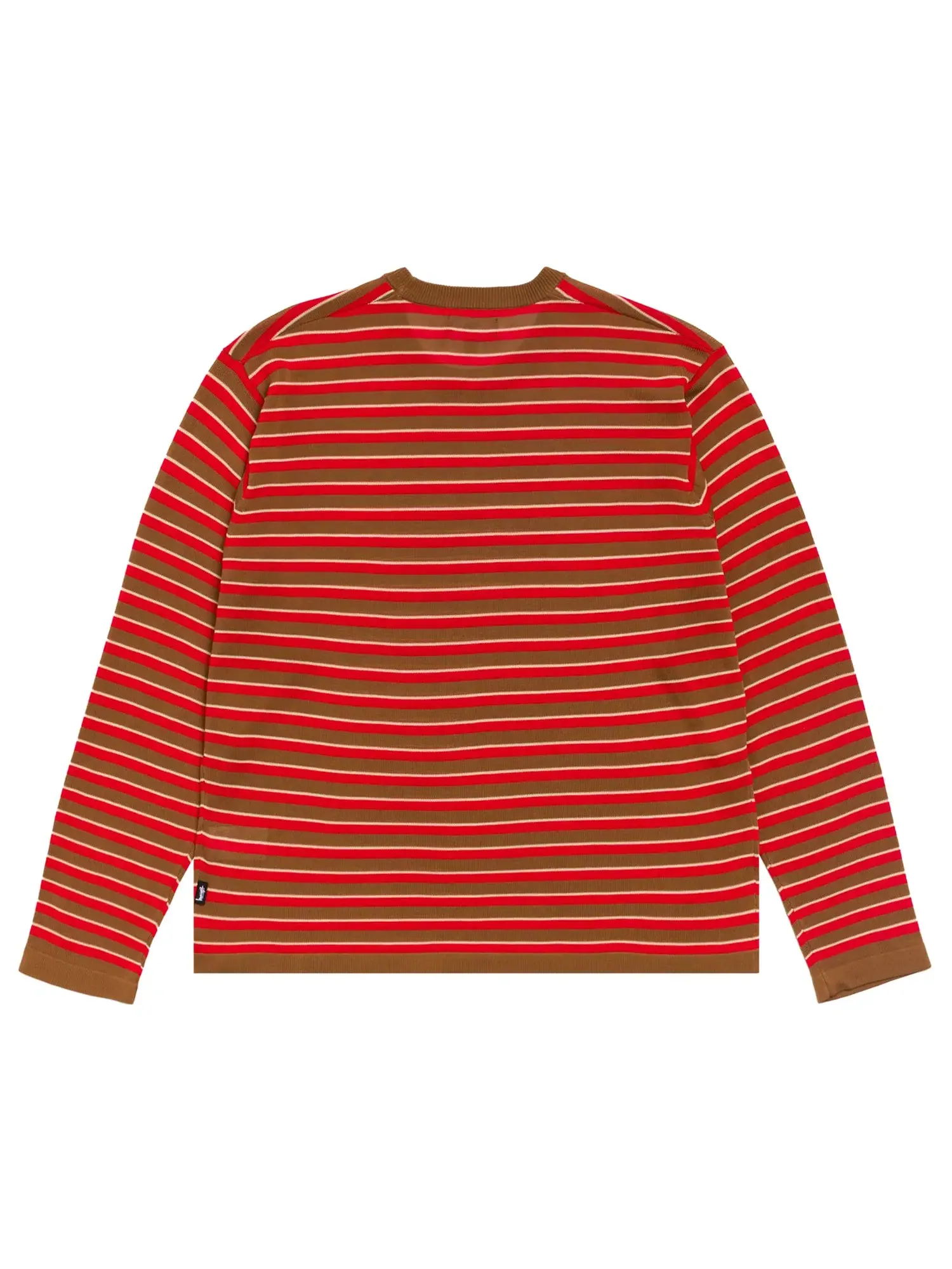 Легкий полосатый свитер Stussy — изображение 2 из 2, красный