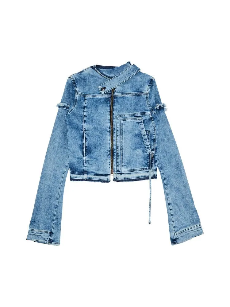 Куртка Ottolinger Drape Collar Denim Jacket — изображение 1 из 3, синий