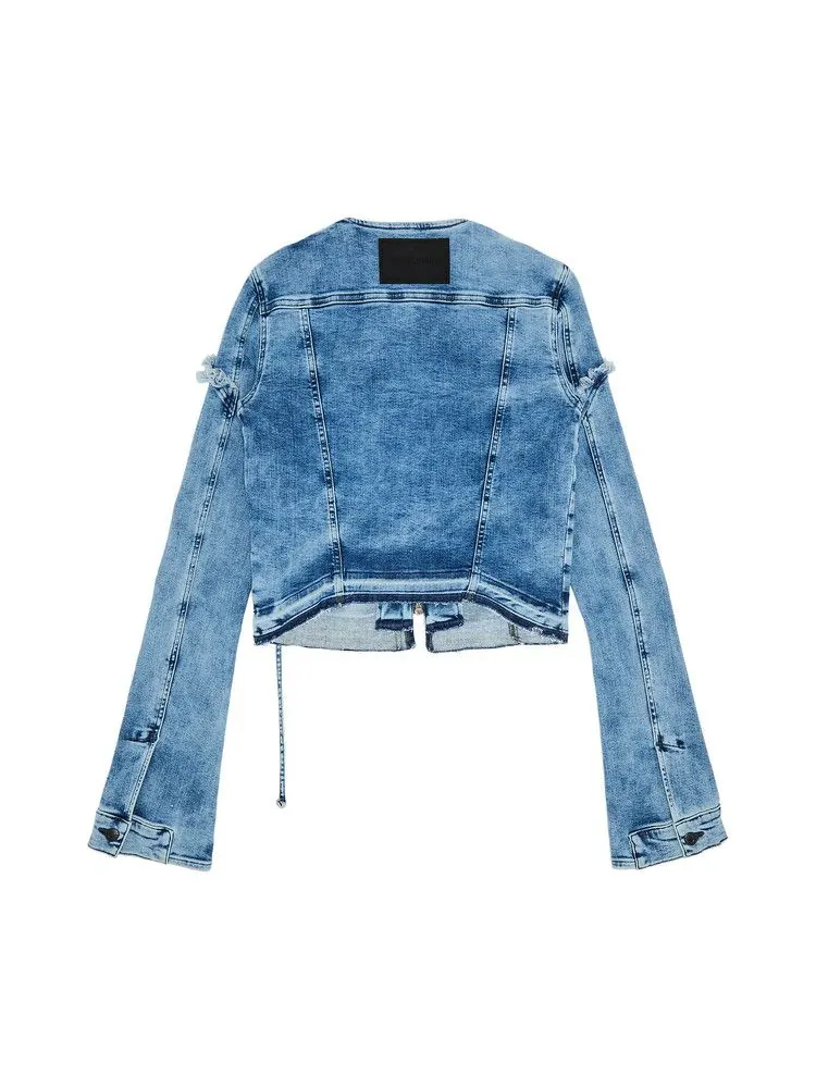 Куртка Ottolinger Drape Collar Denim Jacket — изображение 2 из 3, синий