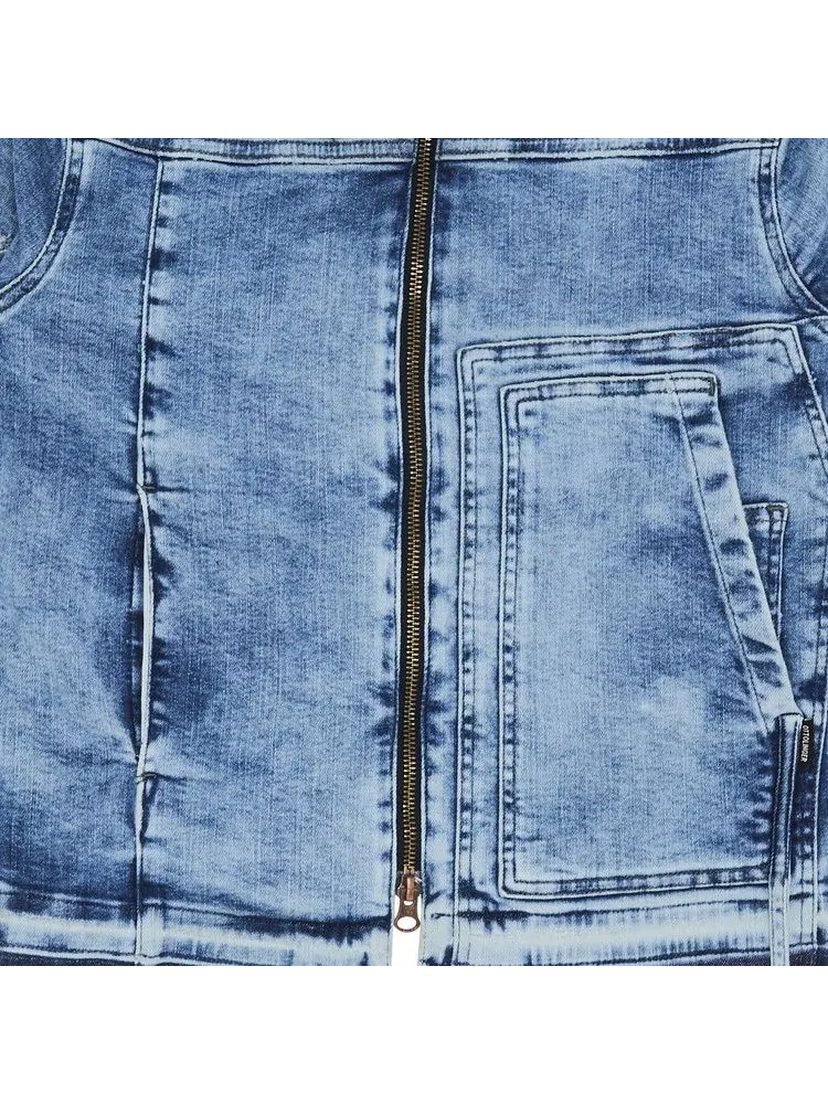 Куртка Ottolinger Drape Collar Denim Jacket — изображение 3 из 3, синий