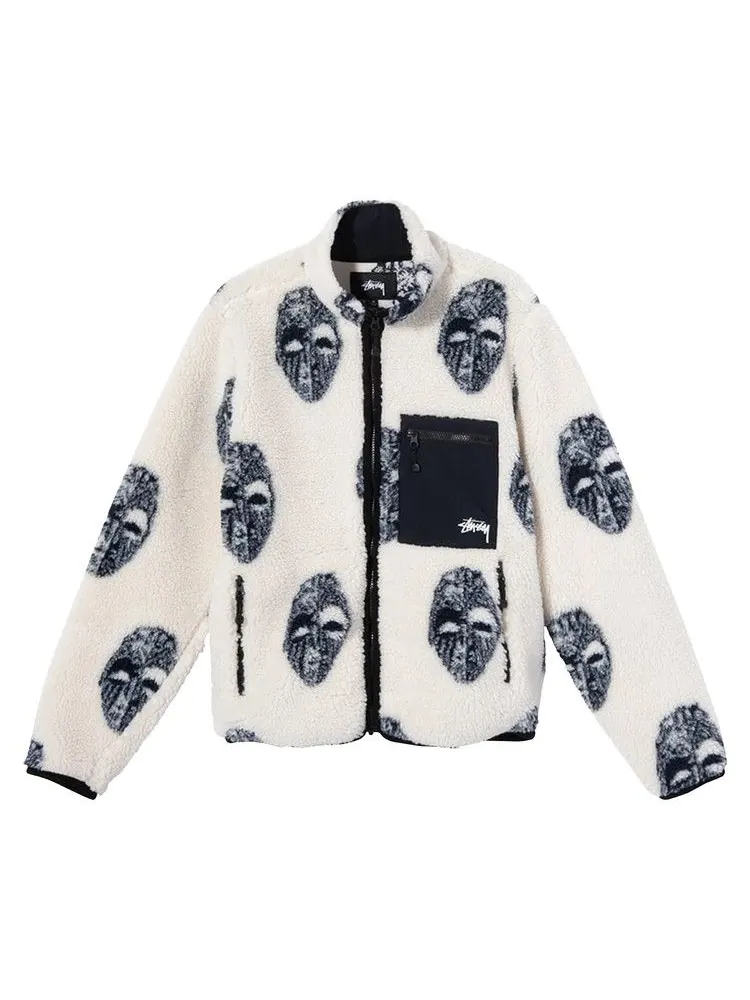 Куртка Stussy Mask Jacquard Sherpa