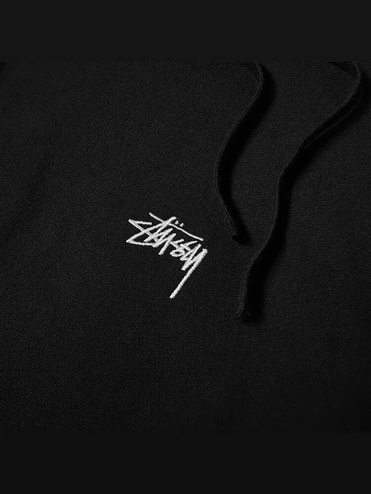 Худи Stussy Stock Logo Hoodie 'Black' — изображение 3 из 3, черный