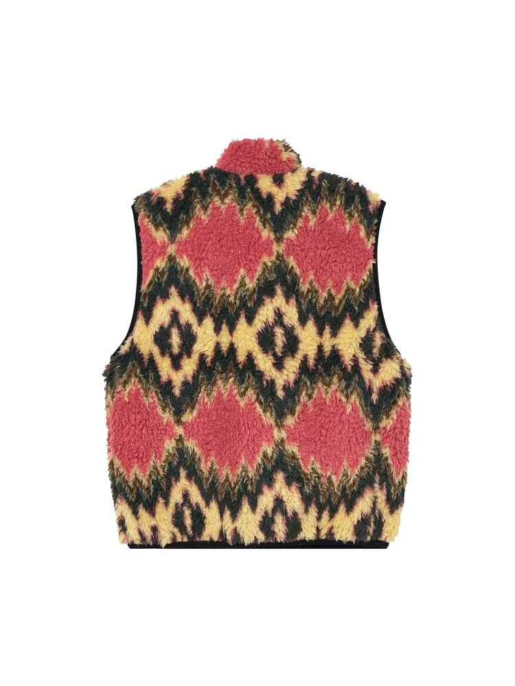 Утепленный жилет Stussy Fillmore Sherpa Vest — изображение 2 из 2, желтый