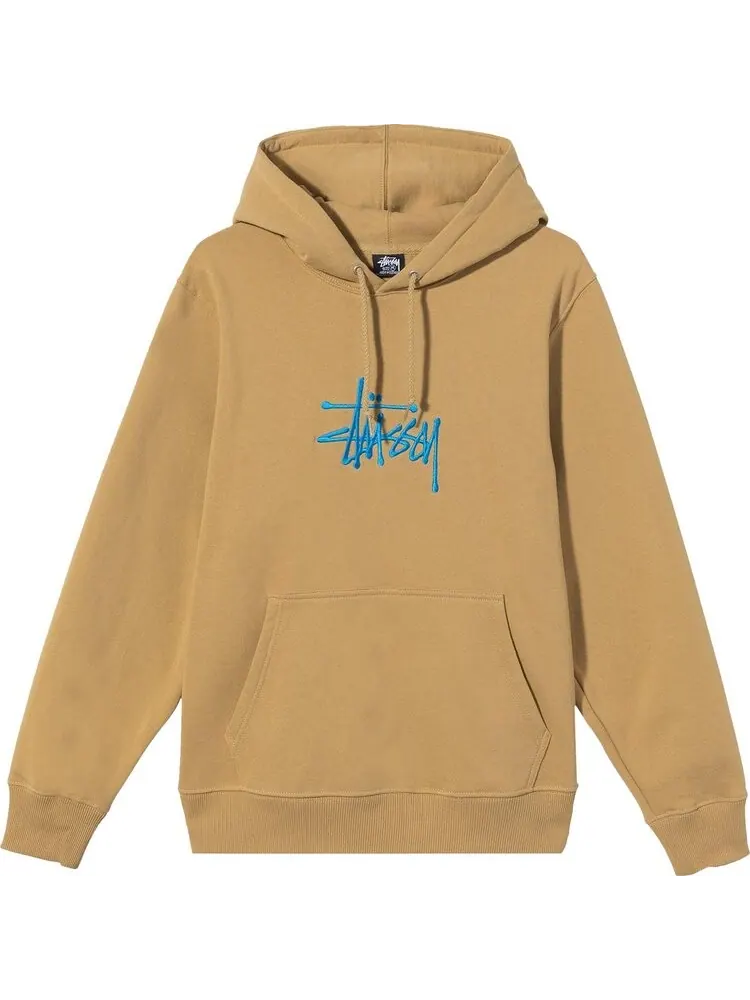 Толстовка Stussy Basic Applique Hood 'Khaki' — изображение 1 из 2, загар
