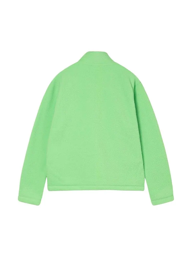 Толстовка Stussy Half Zip Mock Neck — изображение 2 из 2, зеленый