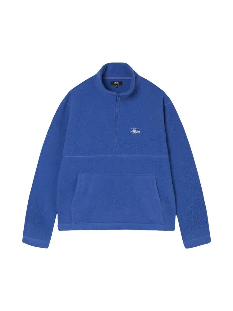 Толстовка Stussy Half Zip Mock Neck — изображение 1 из 2, серый