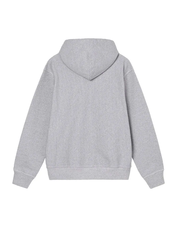 Толстовка Stussy Contrast Stitch Label Hood — изображение 2 из 2, серый