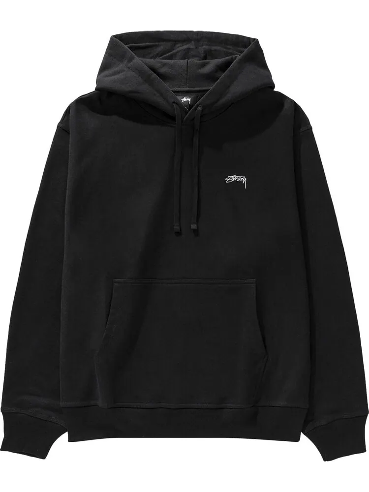 Толстовка Stussy Stock Logo Hood 'Black' — изображение 1 из 2, черный