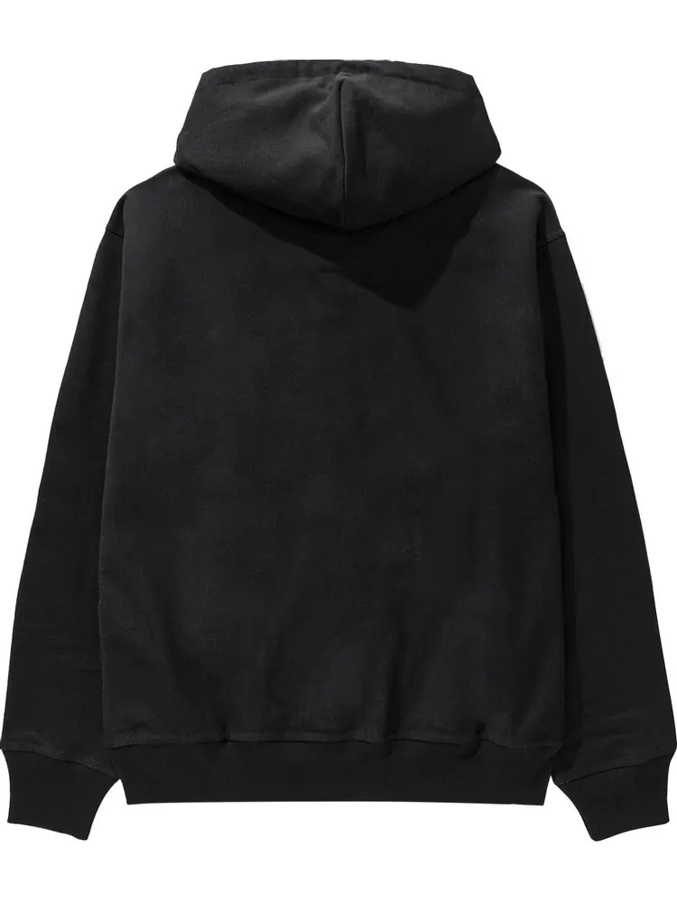 Толстовка Stussy Stock Logo Hood 'Black' — изображение 2 из 2, черный