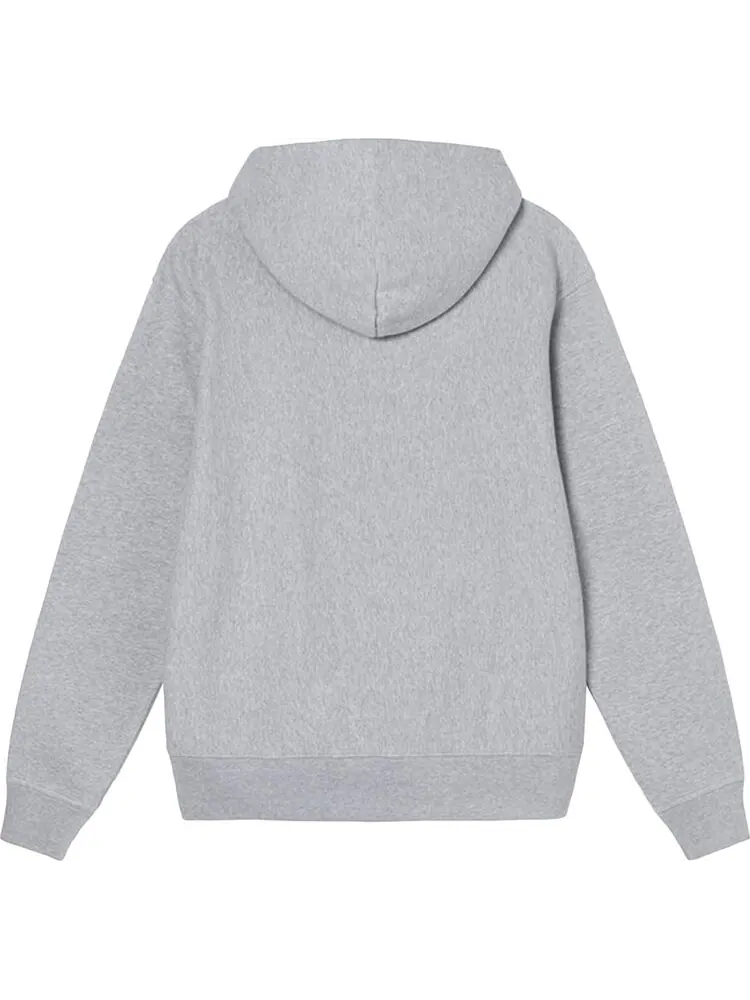 Худи Stussy Overdyed Stock Logo Hoodie 'Grey Heather' — изображение 2 из 2, серый