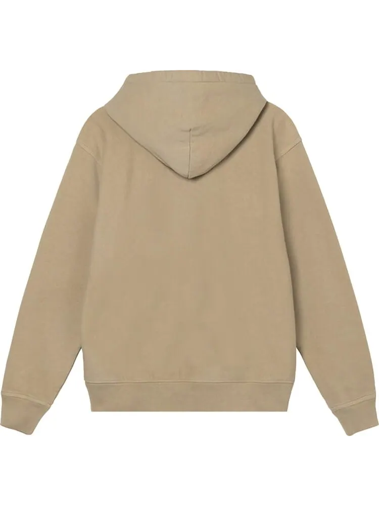 Толстовка Stussy Stock Logo Hood 'Khaki' — изображение 2 из 2, коричневый
