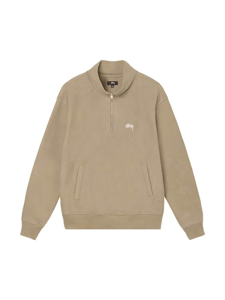 Топ Stussy Overdyed Stock Logo Mock — изображение 1 из 2, хаки