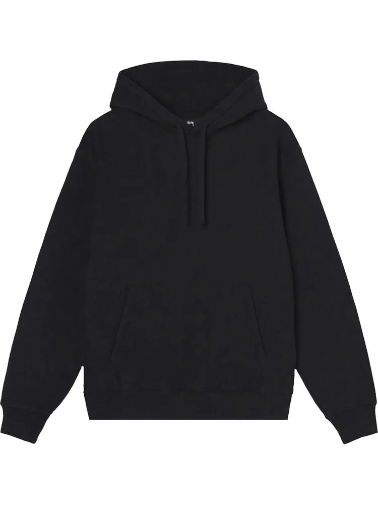 Толстовка Stussy Back Hood Appliqué Hood 'Black' — изображение 1 из 2, черный