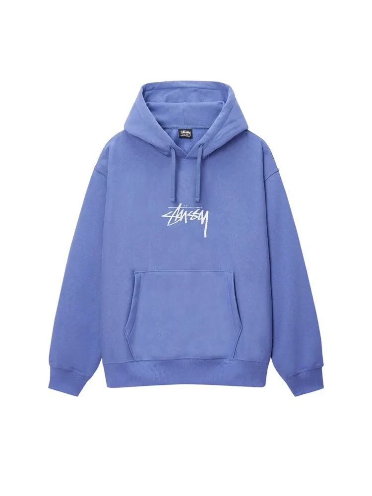 Худи Stussy Stock Logo Appliqué 'Storm' — изображение 2 из 3, синий