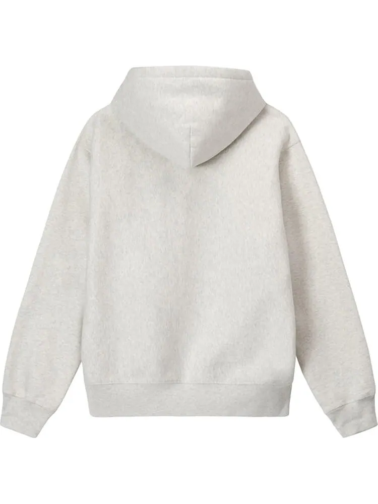 Худи Stussy 8 Ball Embroidered Hoodie 'Ash Heather' — изображение 2 из 2, серый
