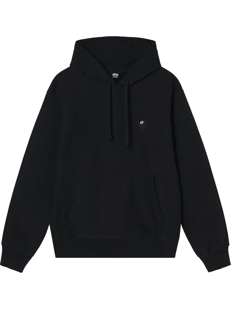 Худи Stussy 8 Ball Embroidered Hoodie 'Black' — изображение 1 из 2, черный