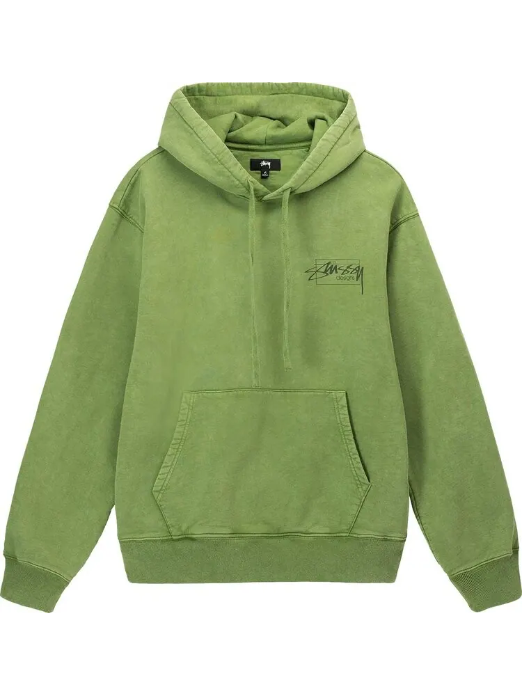 Худи Stussy Dyed Stüssy Designs Hoodie 'Green' — изображение 1 из 2, зеленый