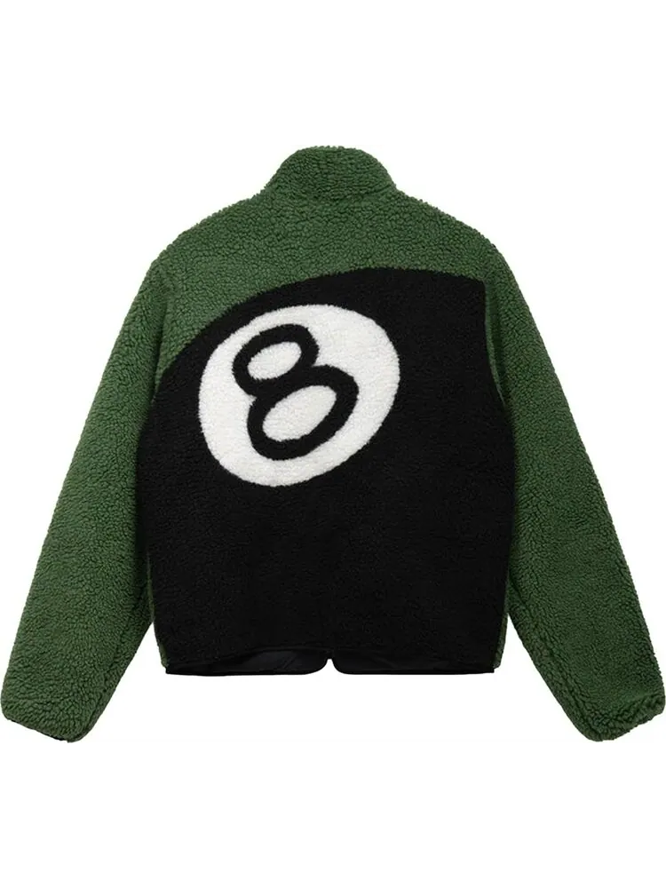 Куртка Stussy 8 Ball Sherpa — изображение 2 из 2, зеленый
