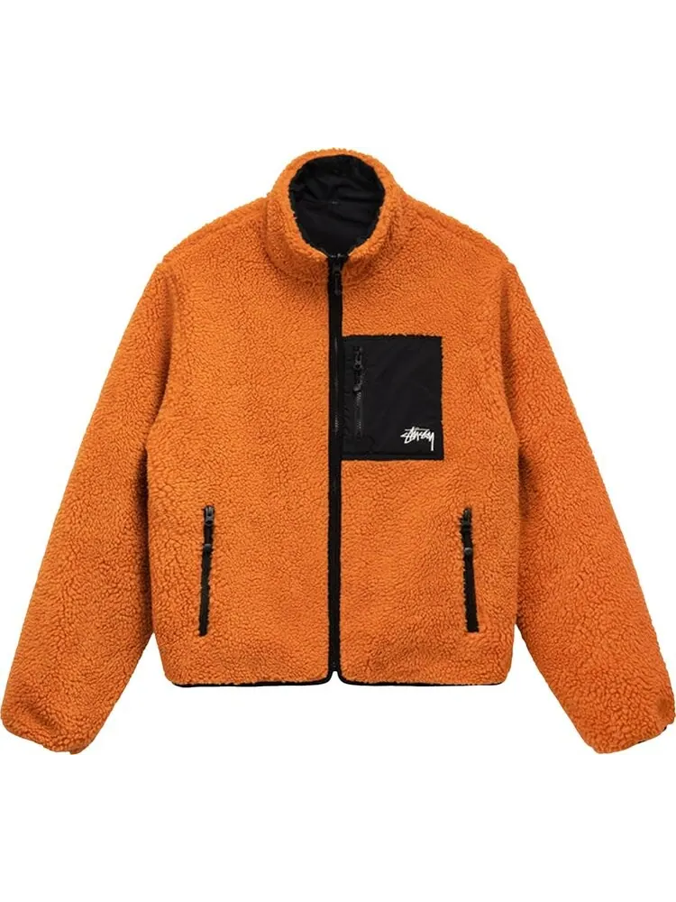 Куртка Stussy 8 Ball Sherpa Jacket 'Orange'