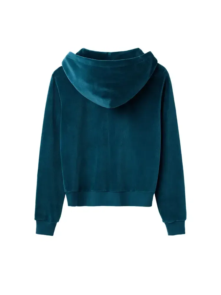 Худи GV Gallery Paris Hilton Velour Zip Up — изображение 2 из 2, синий