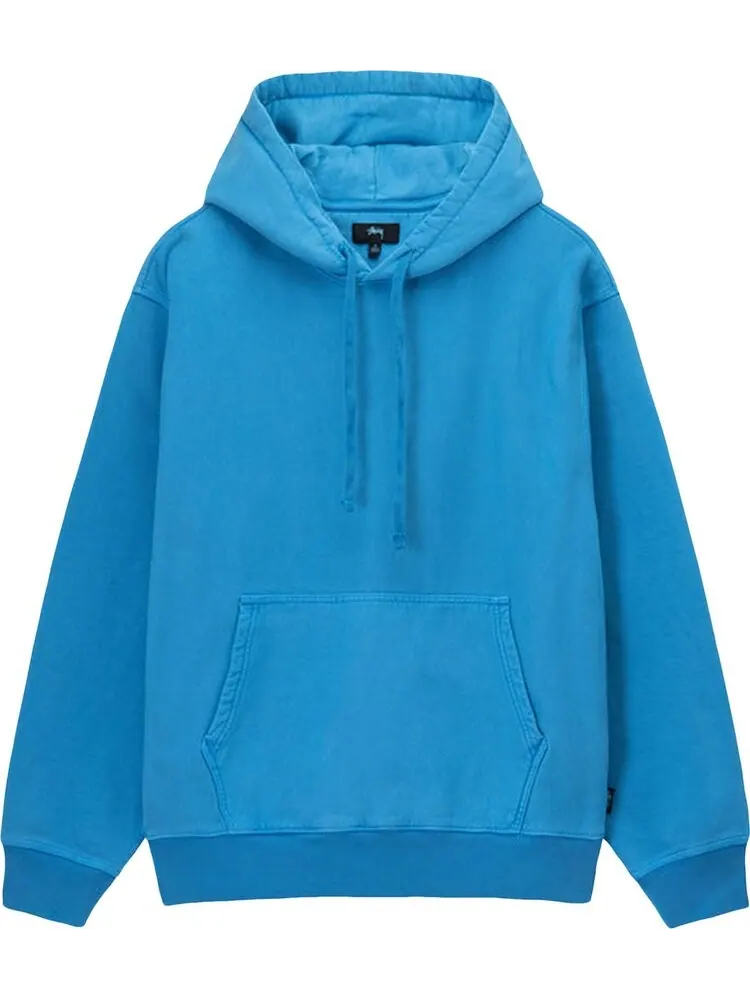 Худи Stussy Pigment Dyed Fleece Hoodie 'Blue' — изображение 1 из 2, синий