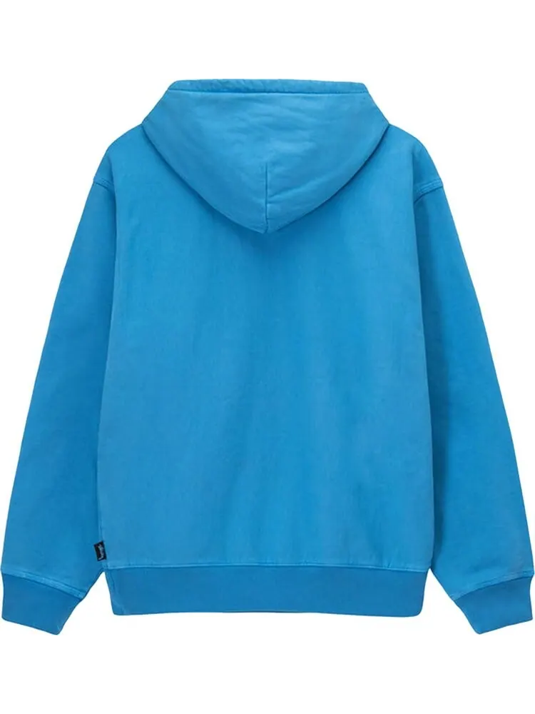 Худи Stussy Pigment Dyed Fleece Hoodie 'Blue' — изображение 2 из 2, синий