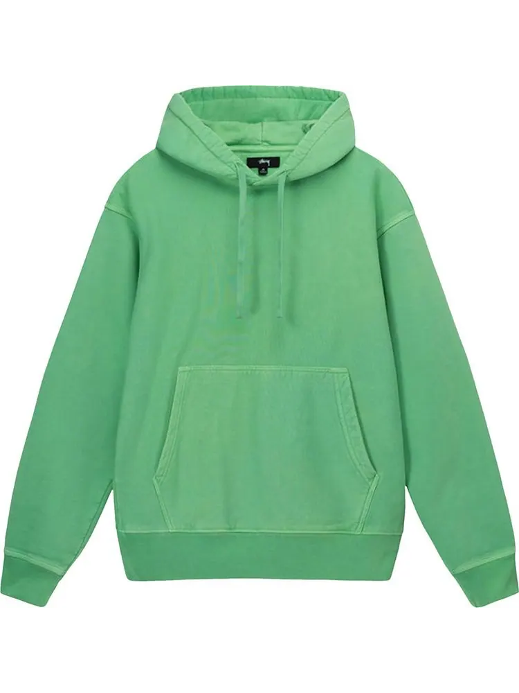 Худи Stussy Pigment Dyed Fleece Hoodie 'Green' — изображение 1 из 2, зеленый