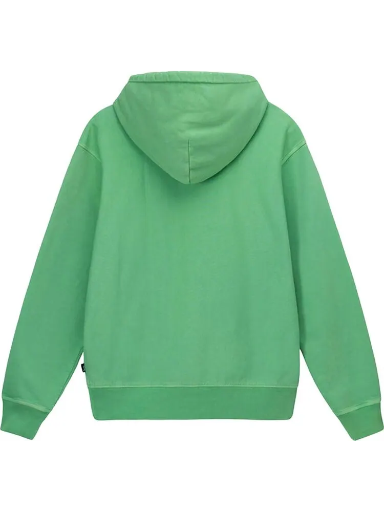 Худи Stussy Pigment Dyed Fleece Hoodie 'Green' — изображение 2 из 2, зеленый