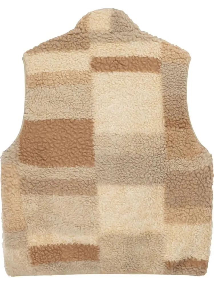 Жилет Stussy Colorblock Reversible Vest 'Khaki' — изображение 2 из 2, коричневый