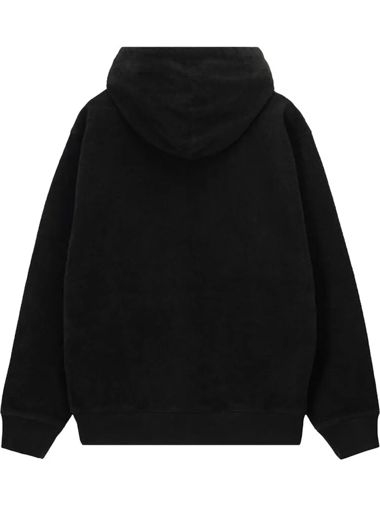 Худи Stussy Inside Out Fleece Hoodie 'Black' — изображение 2 из 2, черный