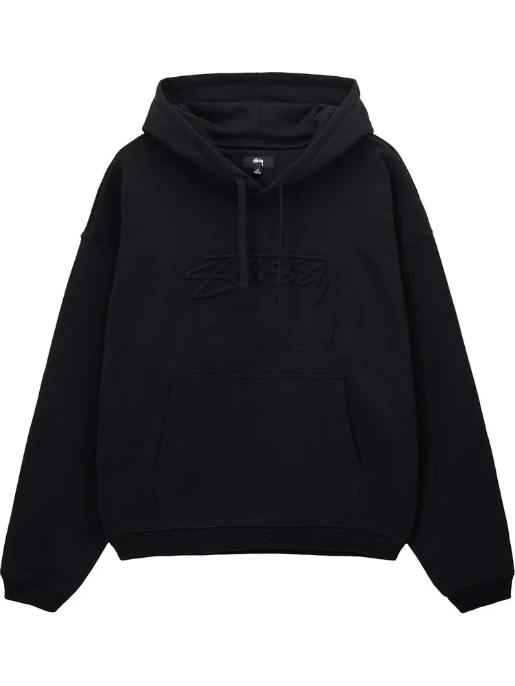 Худи Stussy Relaxed Oversized Hoodie 'Black' — изображение 1 из 2, черный