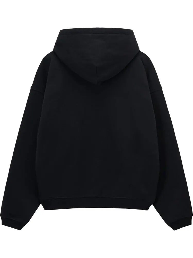 Худи Stussy Relaxed Oversized Hoodie 'Black' — изображение 2 из 2, черный