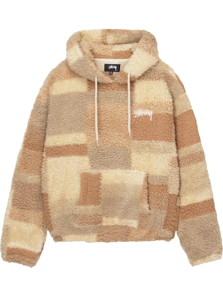 Худи Stussy Bronson Sherpa Hoodie 'Khaki' — изображение 1 из 2, коричневый