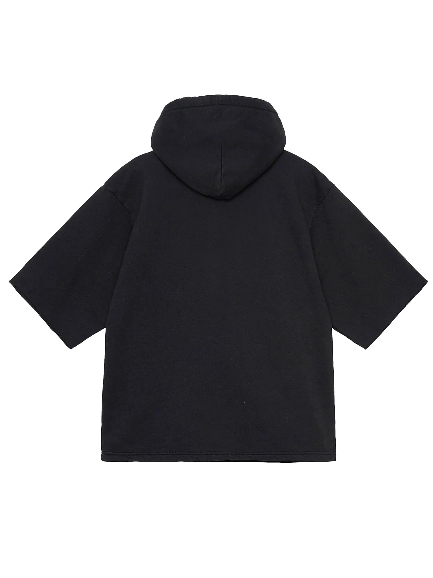 Укороченное худи свободного кроя Stussy с короткими рукавами — изображение 2 из 2, черный