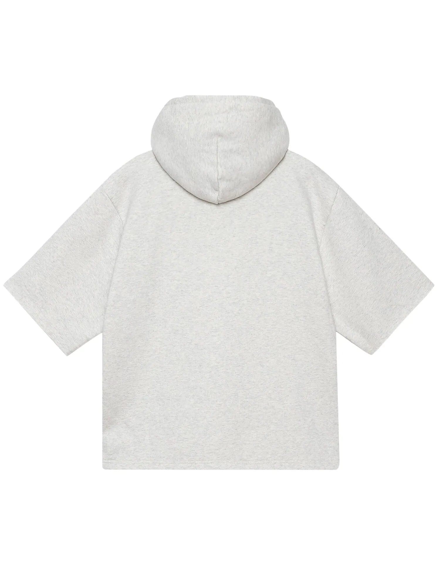 Укороченная толстовка свободного кроя с короткими рукавами Stussy Ash Heather — изображение 2 из 2, пепельный вереск