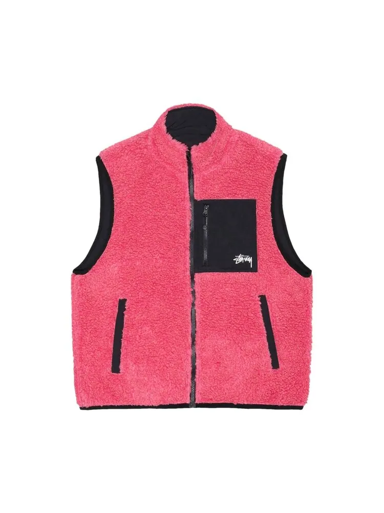 Жилет Stussy Sherpa Reversible Vest — изображение 1 из 3, мульти