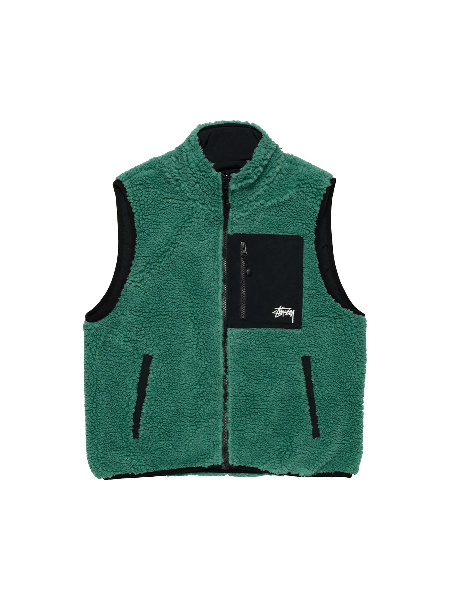 Двусторонний жилет Stussy Sherpa