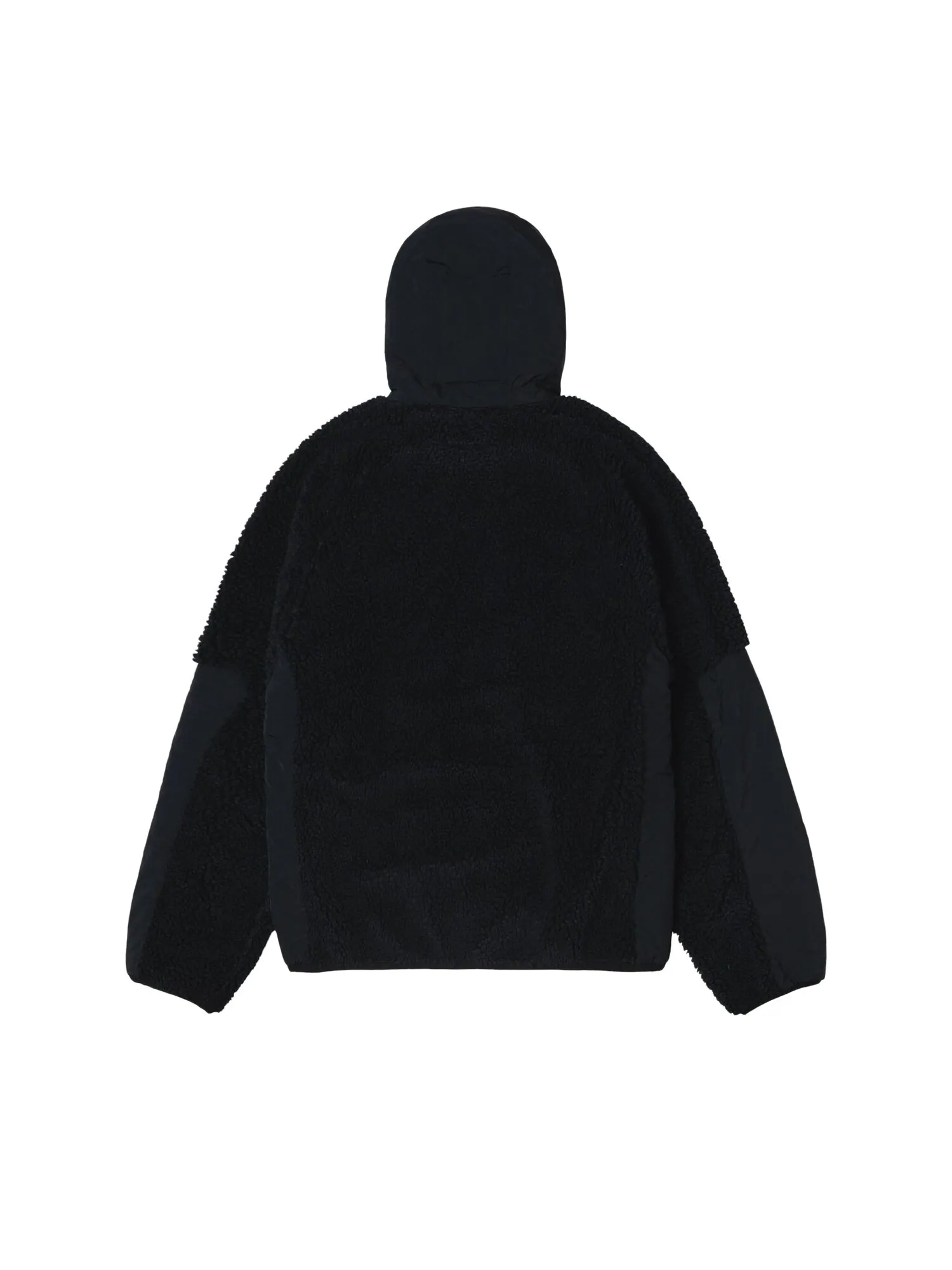 Куртка Stussy Sherpa со вставками и капюшоном — изображение 2 из 2, черный