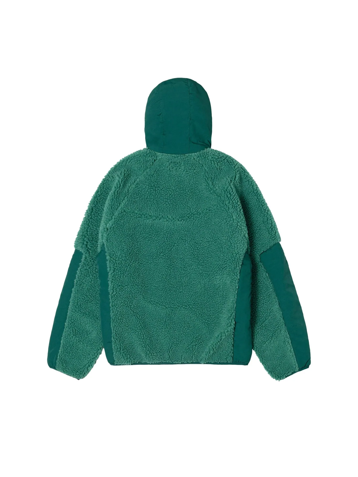 Куртка Stussy Sherpa с капюшоном, темно-бирюзовая — изображение 2 из 2, бирюзовый