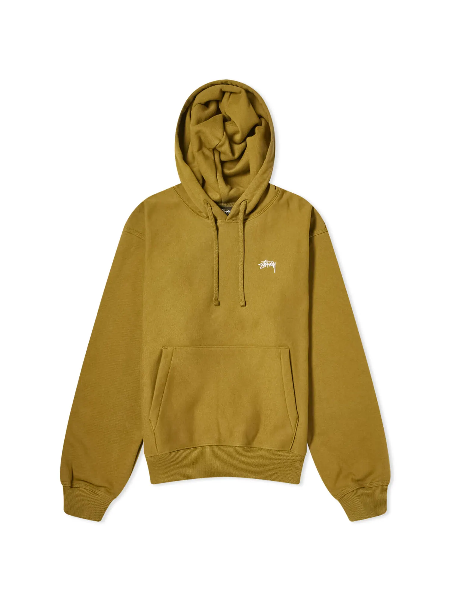 Толстовка Stussy Stock Logo — изображение 1 из 5, оливковый