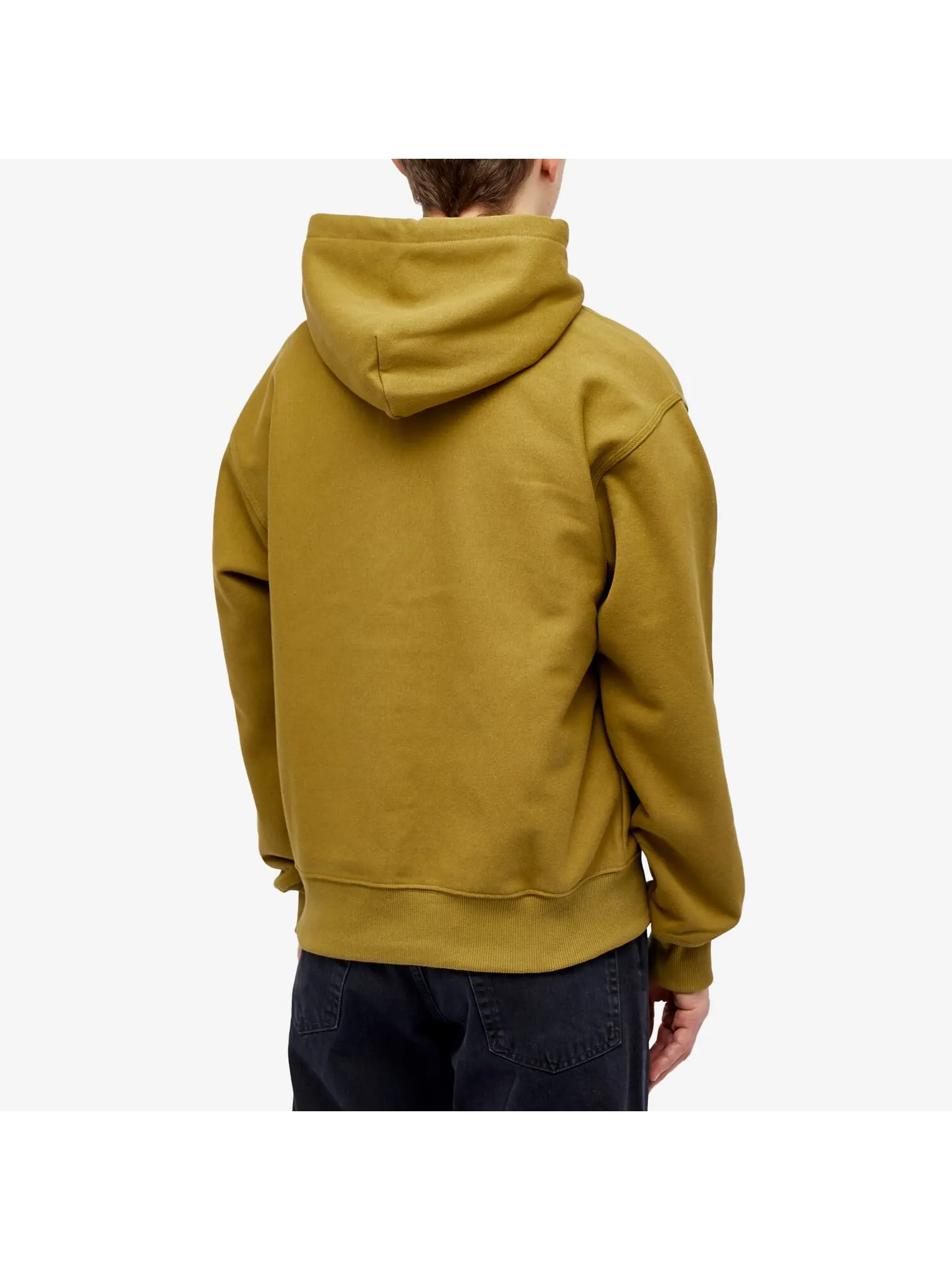 Толстовка Stussy Stock Logo — изображение 3 из 5, оливковый