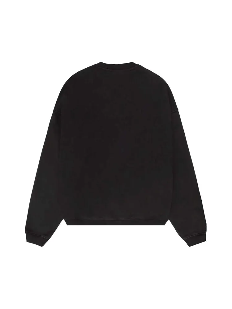 Толстовка Stussy Varsity Oversized Crewneck — изображение 2 из 2, черный