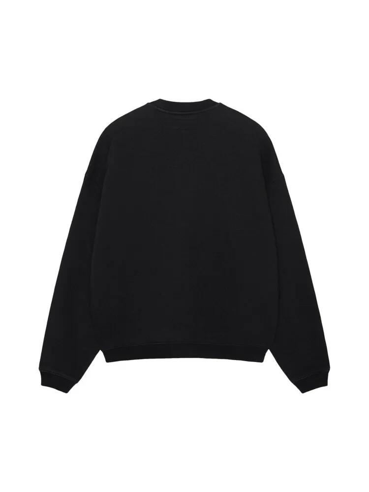 Толстовка Stussy Big Crackle Sport Crewneck — изображение 2 из 2, черный