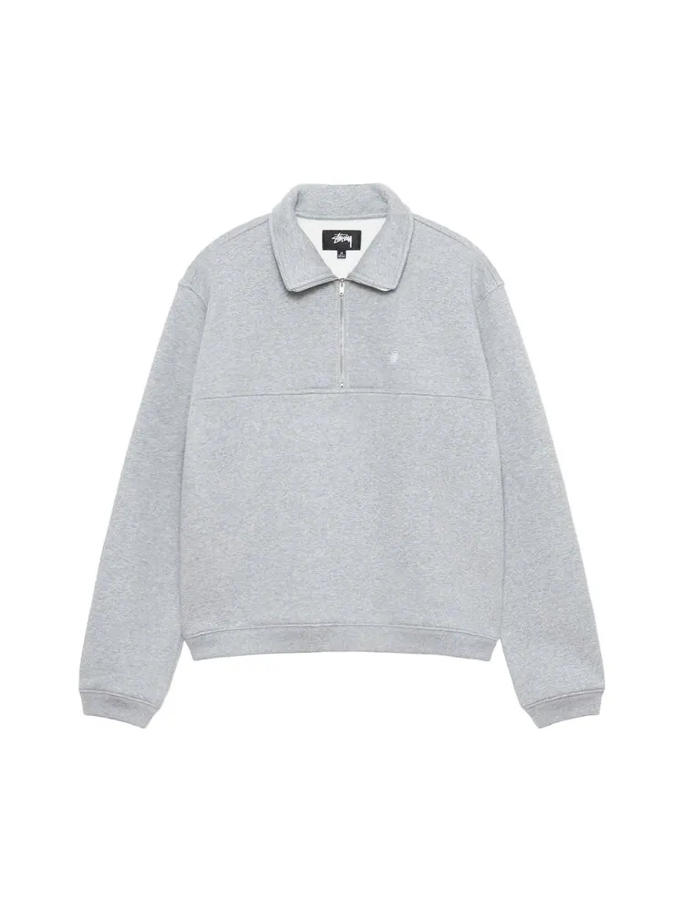 Флис Stussy Fleece Zip Mockneck — изображение 1 из 2, серый