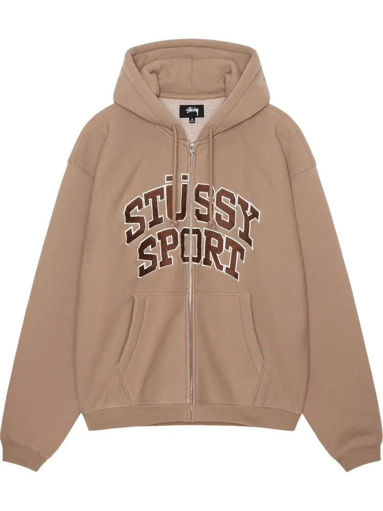 Худи Stussy Sport Zip 'Tan' — изображение 1 из 2, загар