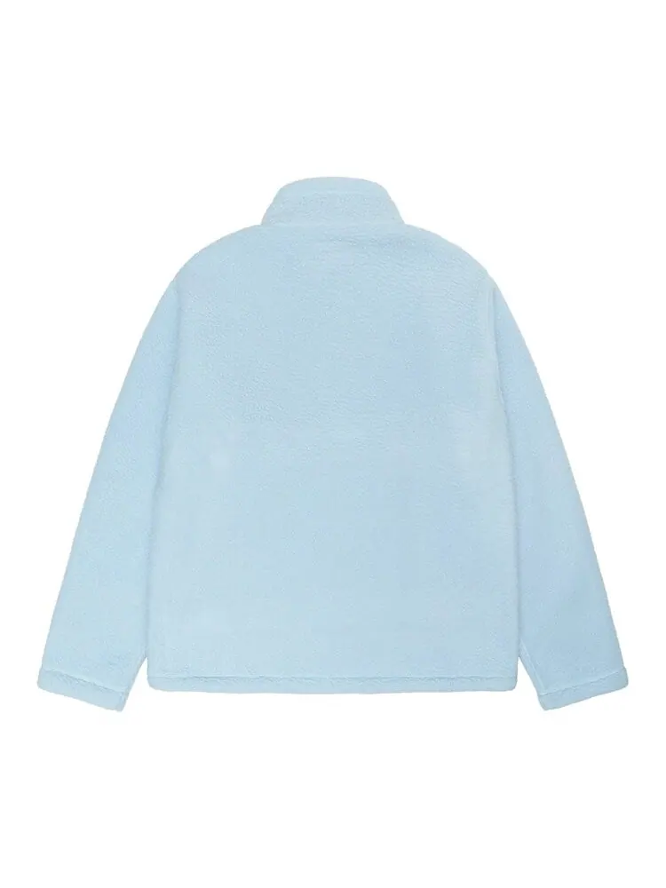 Флис Stussy Polar Fleece Half Zip Mock Neck — изображение 2 из 2, синий